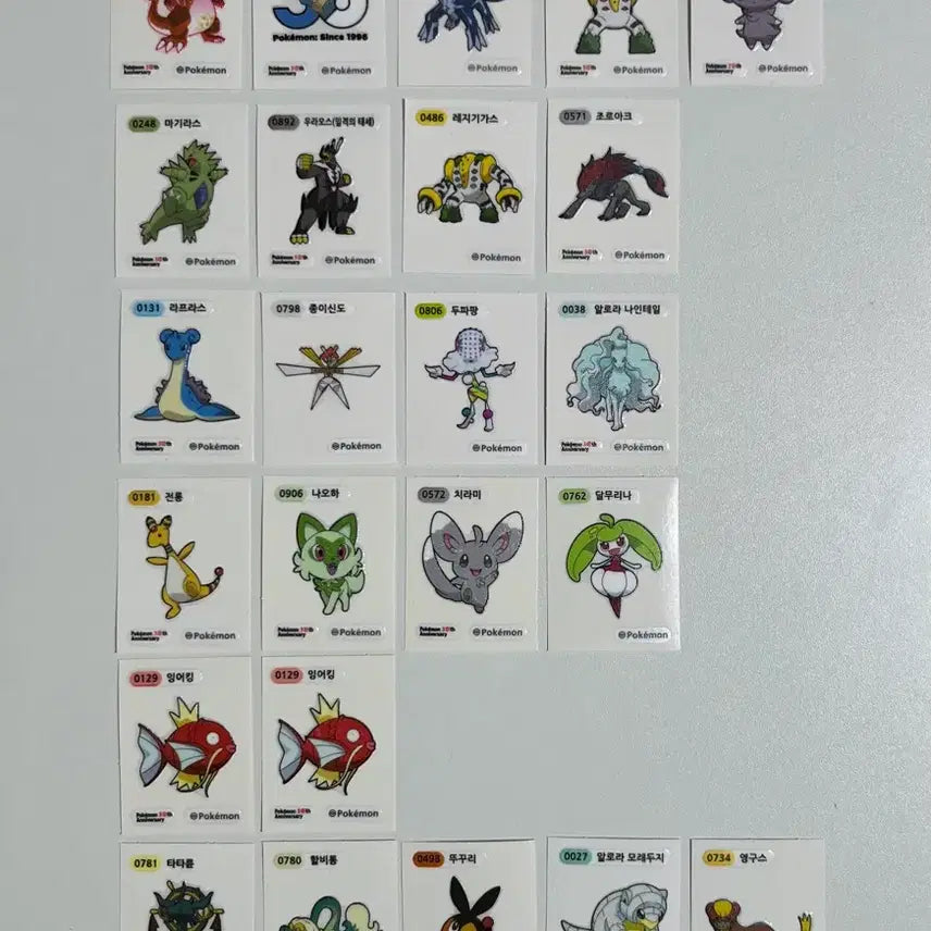 [BUNJANG] Pokemon Stickers / 포켓몬띠부씰