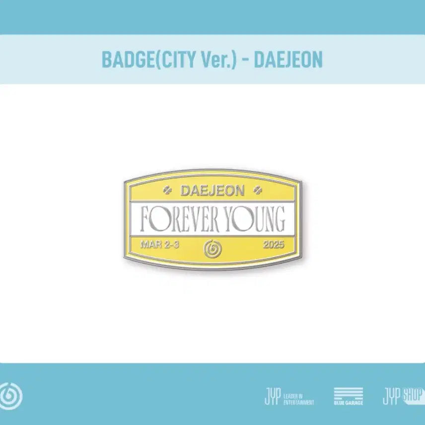 [BUNJANG] DAY6 Forever Young Daejeon Concert Badge / 데이식스 포에버영 대전콘 뱃지