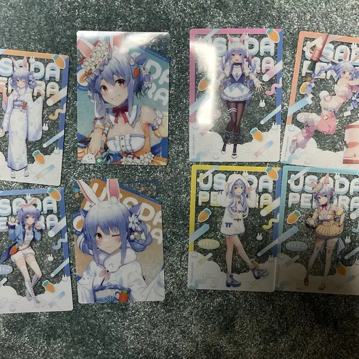 [BUNJANG] Usada Pekora Hololive Clear Card Set (8 Cards) / 우사다 페코라 홀로라이브 클리어 카드 8장
