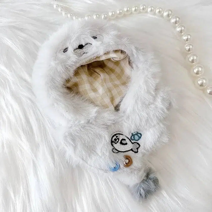 [BUNJANG] 10cm Doll Clothes Seal Cape / 동물 물범망토 10cm 인형옷팝니다.