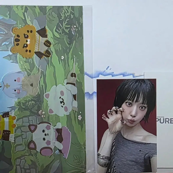 [BUNJANG] LE SSERAFIM Sakura Studio Photocard, Sticker, Slogan Bundle Set / 르세라핌 공방 사쿠라 포카 스티커 슬로건 일괄