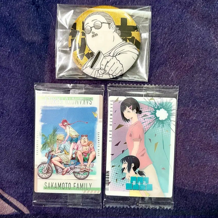 [BUNJANG] Sakamoto Days Sakamoto Family Taro Big Taro Shin Ru Bundle Set Can Badges &amp; Wafer Cards / 일괄) 사카모토 데이즈 사카모토 패밀리 타로 뚱타로 신 루 캔뱃지 웨하스