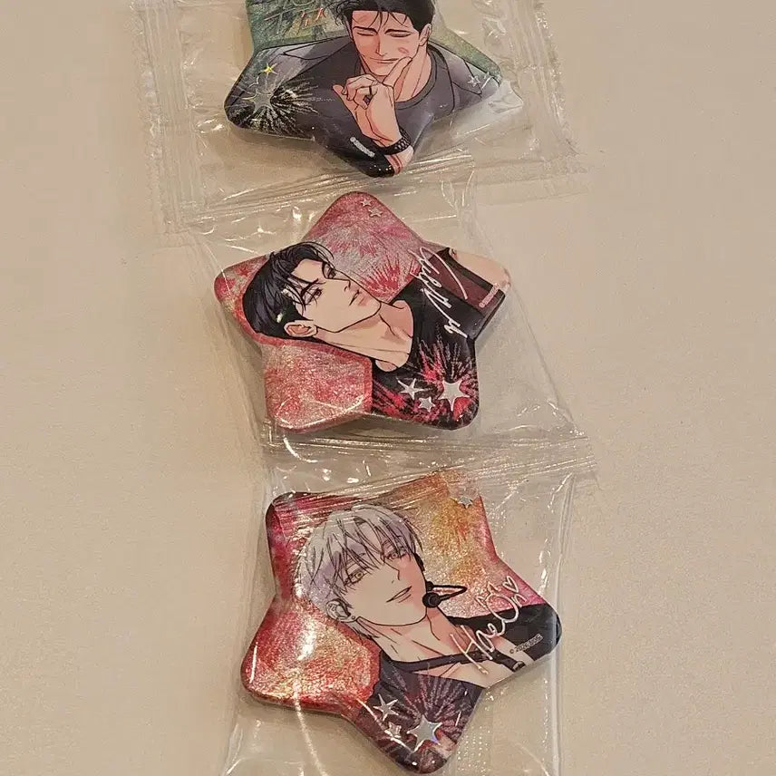 [BUNJANG] Kwon Jaehyuk Resin Sparkles Can Badge Limited Run / 원가이하)레진 팝업 스파클즈 캔뱃지 3종 세트