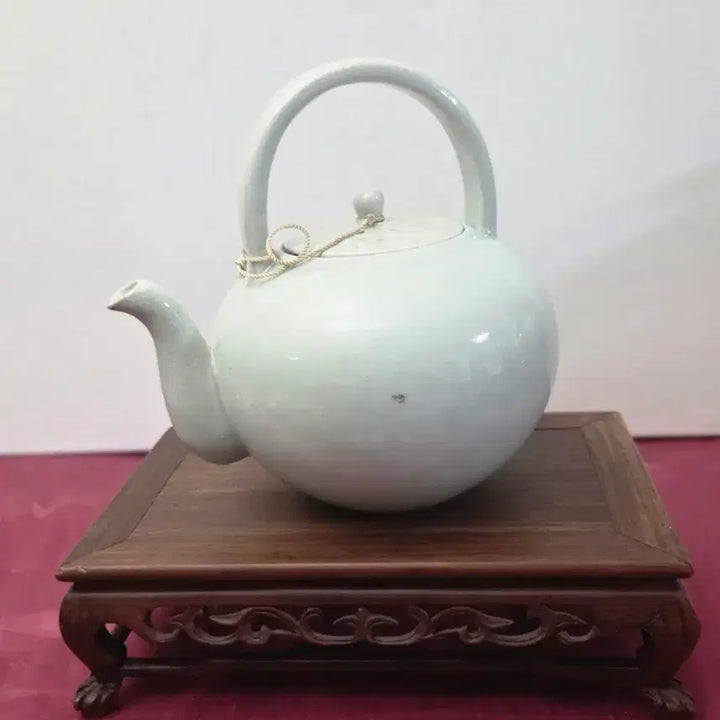 [BUNJANG] Studio Fired White Porcelain Teapot (Celadon) / 장작가마(( 백자 주전자 ))백자 도자기 주전자[[12만원10%할인]]