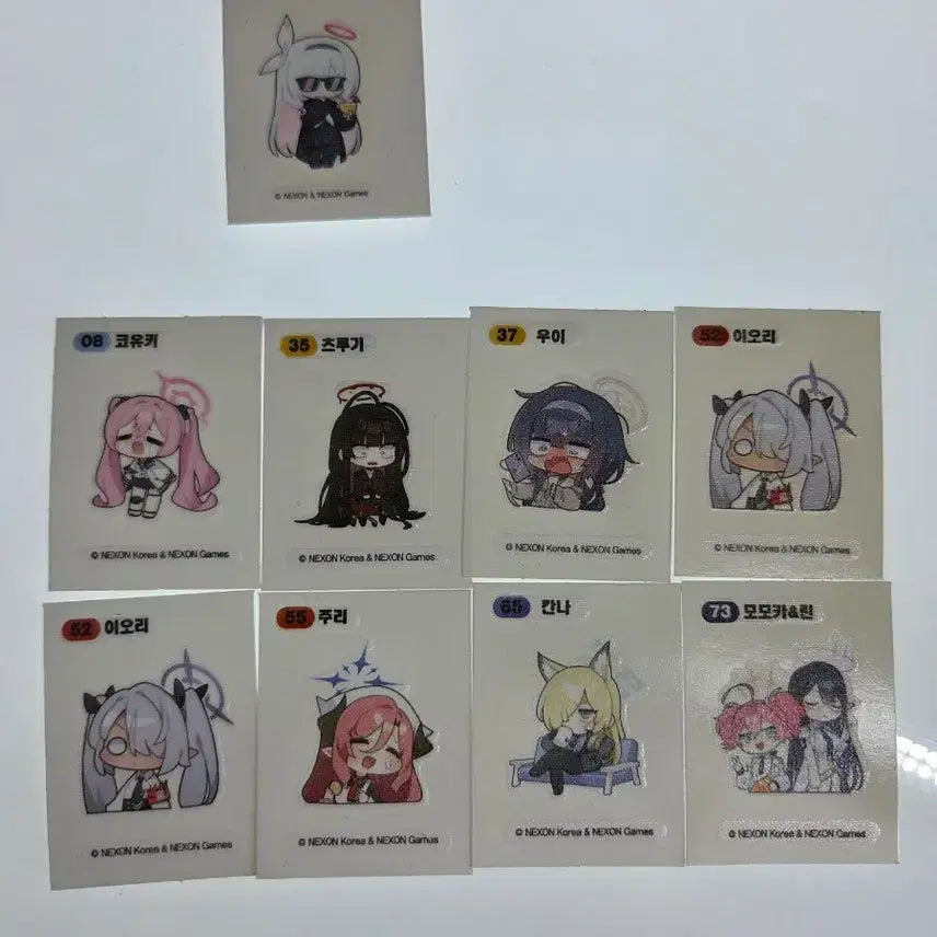 [BUNJANG] Blue Archive Sticker Collection (Series 1 &amp; 2) / 블루아카이브 띠부씰 1탄 2탄 판매합니다.