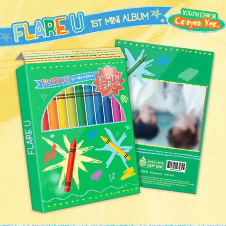 [BUNJANG] FLAREU Crayon Version Sealed Album (Choi Lipwoo, Kang Woojin) / <현물> 플레어유 크레용 미개봉 앨범 ( flareu 최립우 강우진 )
