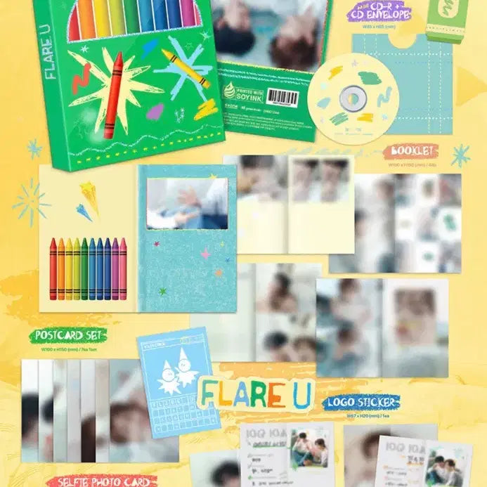 [BUNJANG] FLAREU Crayon Version Sealed Album (Choi Lipwoo, Kang Woojin) / <현물> 플레어유 크레용 미개봉 앨범 ( flareu 최립우 강우진 )