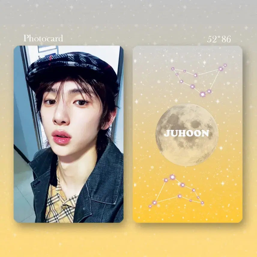 [BUNJANG] KORTIZ Joohoon Photocard Design Set / 코르티스 주훈 비공굿 포카 도안 4종