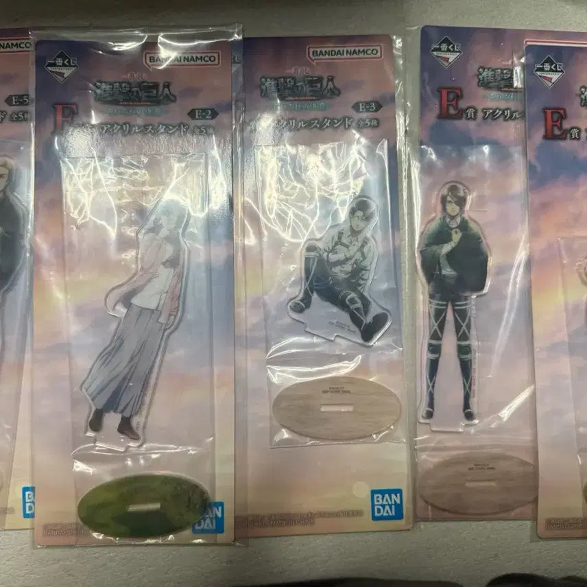 [BUNJANG] Attack on Titan E Prize 5-Piece Full Set (Sealed) / (미개봉)진격의거인 E상 5종 풀세트 판매 (최저가)