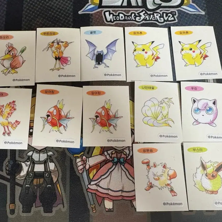 [BUNJANG] Pokemon 30th Anniversary Stickers Bundle / 포켓몬 30주년 띠부실 일괄(피카츄, 파이어 등)판매