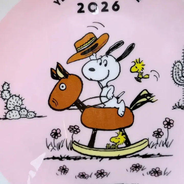 [BUNJANG] AOKI x Peanuts Snoopy Year of the Horse Commemorative Plate / 일본 AOKI X 피넛츠 스누피 26년 말의 해 기념 플레이트 접시
