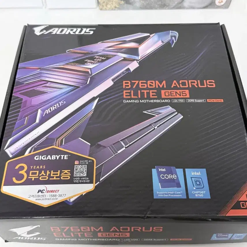 [BUNJANG] Gigabyte B760M AORUS Elite GEN5 Motherboard / 기가바이트 B760M AORUS 엘리트 GEN5 마더보드