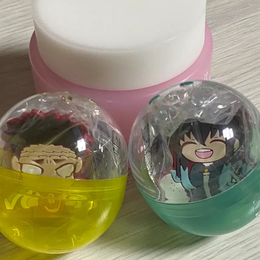 [BUNJANG] Demon Slayer Hair Clip Gacha Bundle - Gyomei &amp; Muichiro / 일괄) 귀멸의 칼날 헤어클립 가챠 교메이&amp;무이치로