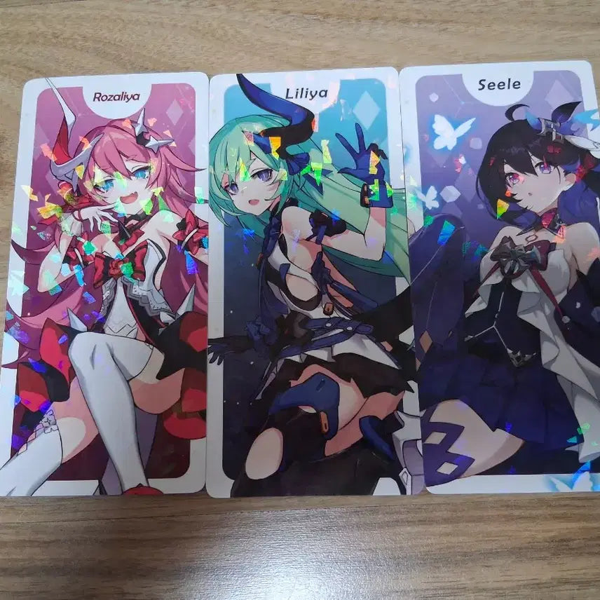 [BUNJANG] Honkai Impact 3rd 2019 Card Set Rosalina Lilia Seele / 붕괴 3rd 2019 카드텍 로잘리아 릴리아 제레