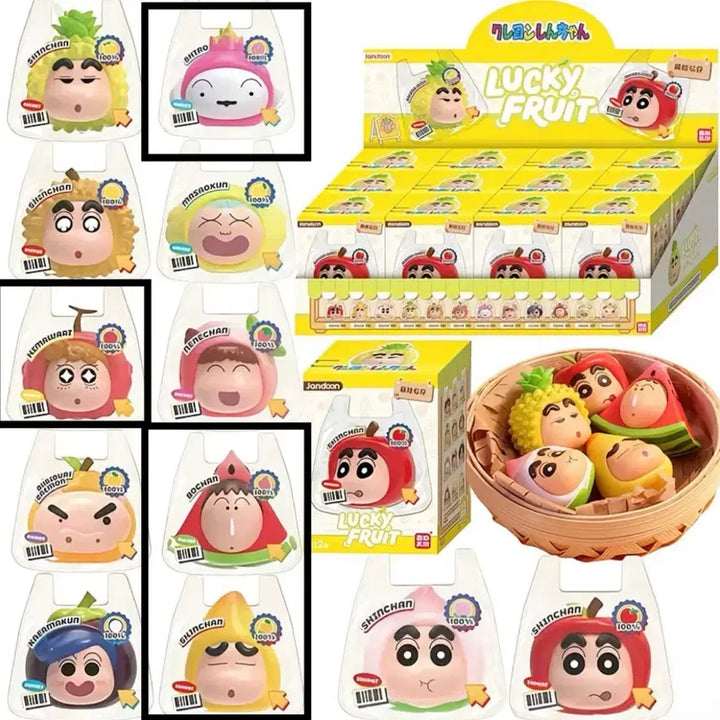 [BUNJANG] Jandoon Crayon Shin-chan Arara Lucky Fruit Arara Figure / Jandoon 럭키프룻 4종 짱아 맹구 짱구 흰둥