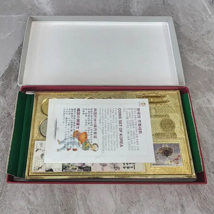 [BUNJANG] Korean Traditional Commemorative Coin, Old Coin, and Stamp Set / [한국전통] 기념 주화 엽전 우표 세트