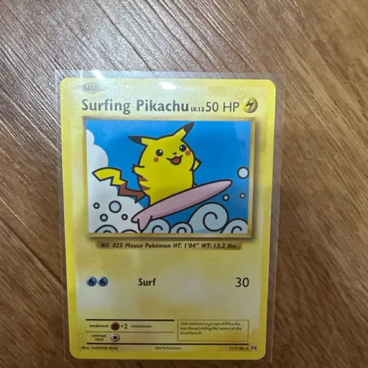 [BUNJANG] Pokemon Card English Version Surfing Pikachu 2016 / 2016 포켓몬카드 영문판 서핑 피카츄 surfing pikachu