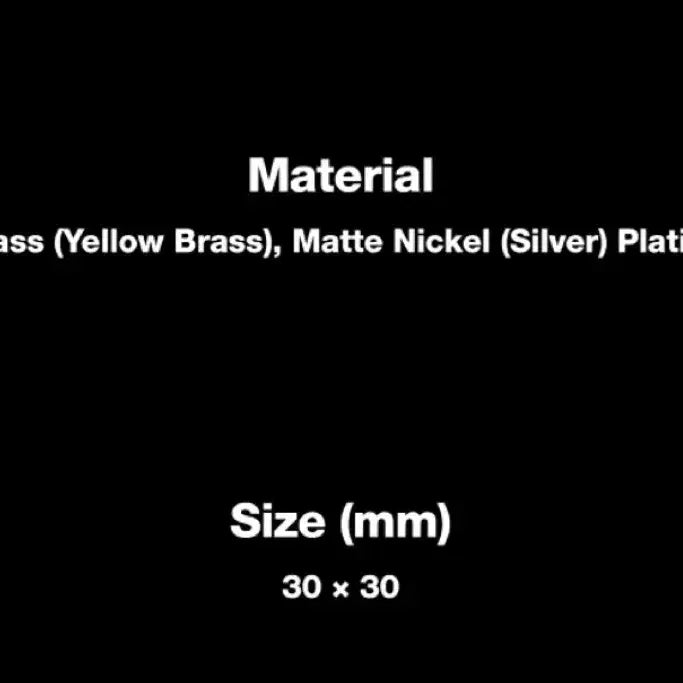 [BUNJANG] Silica Gel Symbol Badge - Silver / 실리카겔 심볼 뱃지 실버