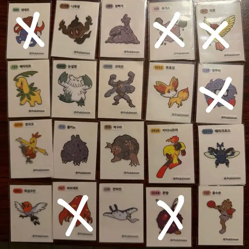 [BUNJANG] Pokemon Sticker Collection / 포켓몬 띠부씰 판매