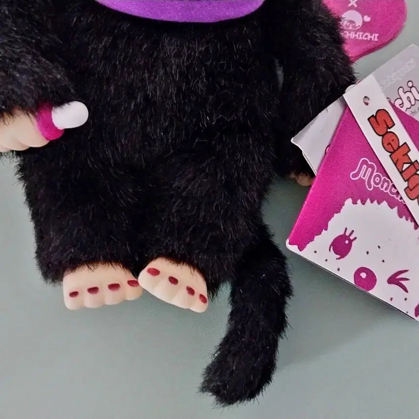 [BUNJANG] Otano Lab Collaboration Monchhichi Doll (Black) / 고전 오토나랩 콜라보 몬치치 블랙