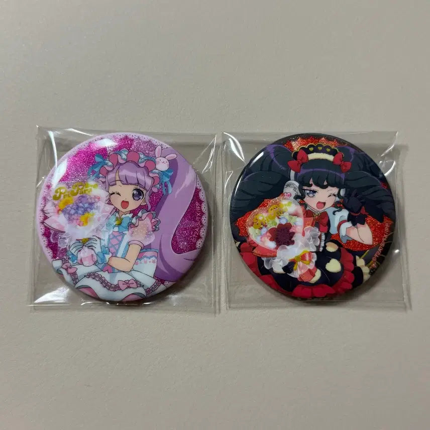 [BUNJANG] Pripara Manaka Nao &amp; Garuru Can Badge Set / 프리파라 마나카 논, 가루루 캔뱃지 애니메이트
