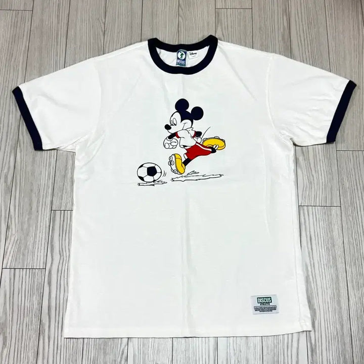 [BUNJANG] Discus Athletic Mickey Mouse Ringer T-Shirt (Size M) / 디스커스애슬레틱 미키 링거반팔 m 상태a