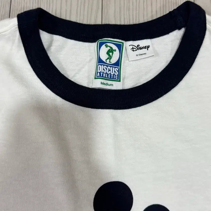 [BUNJANG] Discus Athletic Mickey Mouse Ringer T-Shirt (Size M) / 디스커스애슬레틱 미키 링거반팔 m 상태a