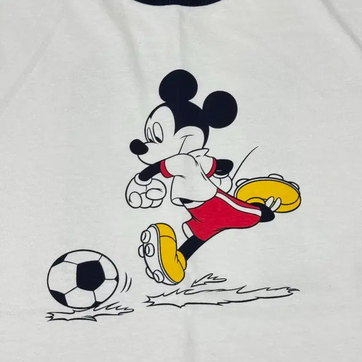 [BUNJANG] Discus Athletic Mickey Mouse Ringer T-Shirt (Size M) / 디스커스애슬레틱 미키 링거반팔 m 상태a
