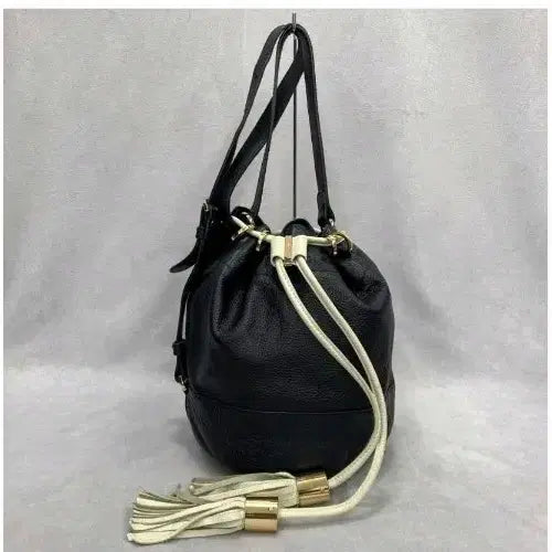 [BUNJANG] See By Chloé Small Genuine Leather Bucket Shoulder Bag Navy / [씨바이끌로에] 가죽 버킷백 찐네이비 숄더백 스몰