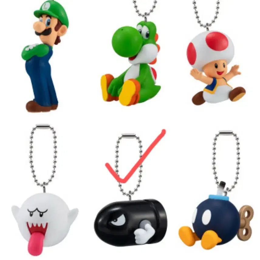 [BUNJANG] Super Mario Mascot Keychain Gacha Killer / 슈퍼마리오 마스코트 키링 가챠 킬러