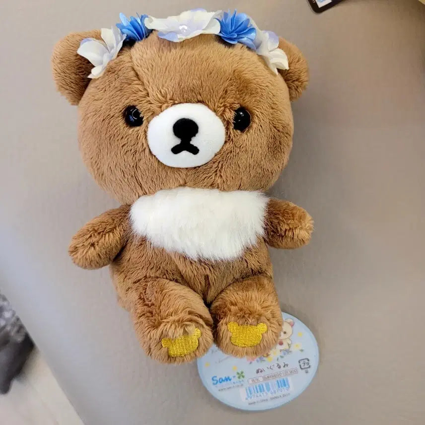 [BUNJANG] Rilakkuma Flower Crown Plush / 코리락쿠마 화관 인형  산엑스 새상품