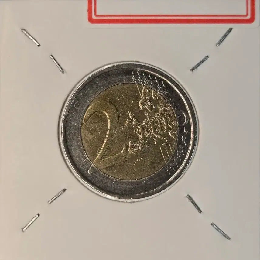 [BUNJANG] 2008 Belgium 2 Euro Double Die Error Coin / A07A 희귀 더블다이에러 2008년 벨기에 2유로화 동전