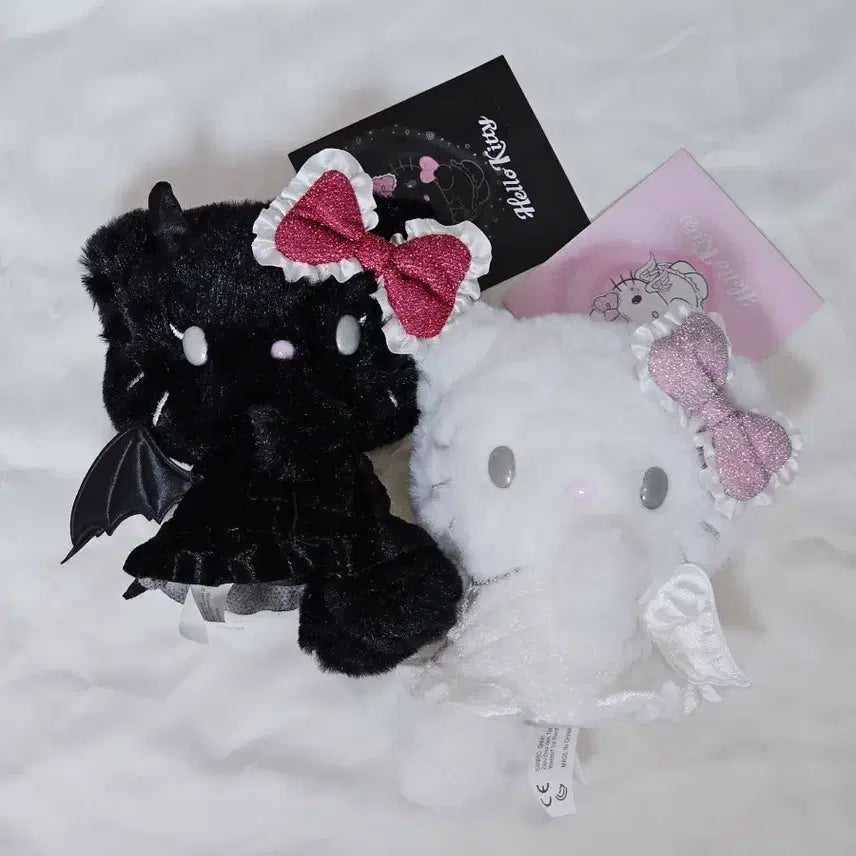 [BUNJANG] Sanrio Angel &amp; Devil Kitty Mascot Bundle Set / 편택포) 산리오 천사악마 키티 마스코트 일괄 양도해요!