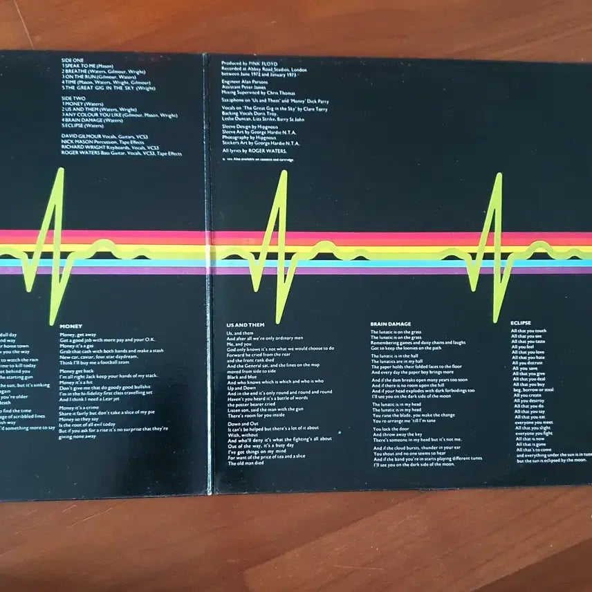 [BUNJANG] Pink Floyd The Dark Side of the Moon LP 1973 / 핑크플로이드Lp1973.nm-