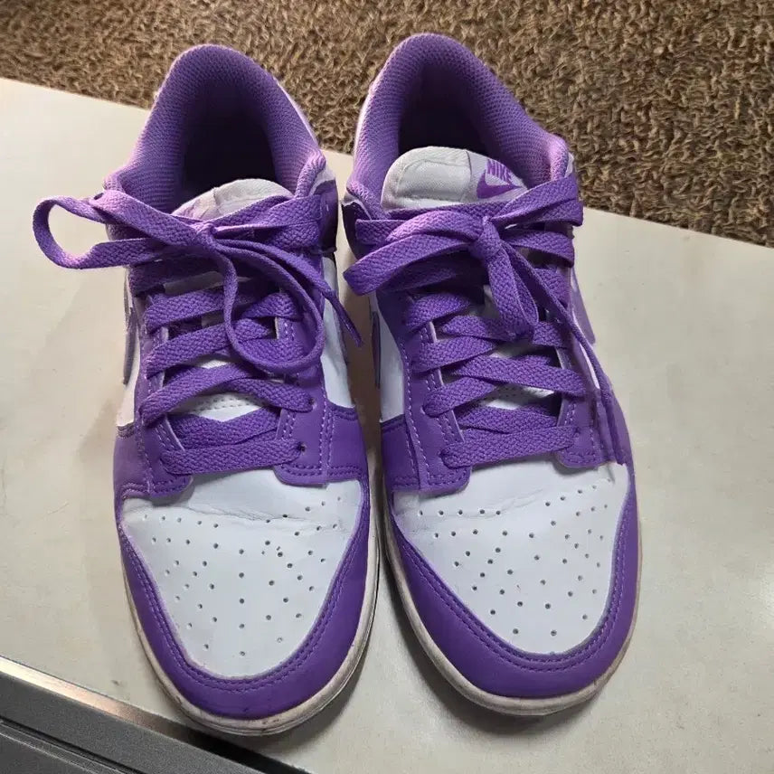 [BUNJANG] Nike Dunk Low Purple/White Sneakers / 나이키 덩크 로우 퍼플/화이트 운동화