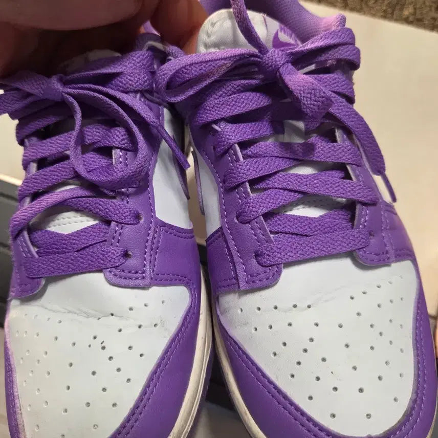 [BUNJANG] Nike Dunk Low Purple/White Sneakers / 나이키 덩크 로우 퍼플/화이트 운동화