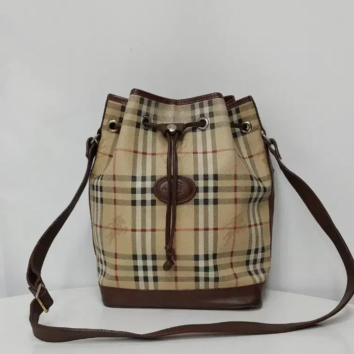[BUNJANG] Burberry Check Bucket Crossbody Bag / 정품 버버리  버킷백 크로스백