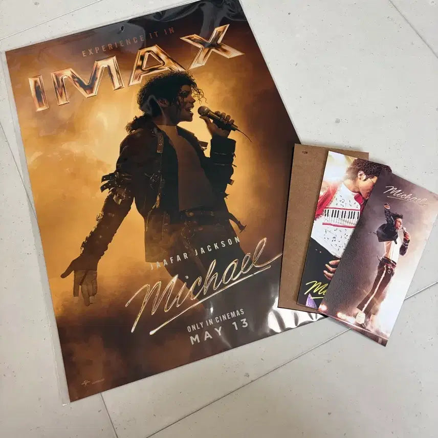 [BUNJANG] Michael IMAX Poster + TTT Bundle Set / 마이클 아이맥스 IMAX 포스터 + TTT 삼티 일괄