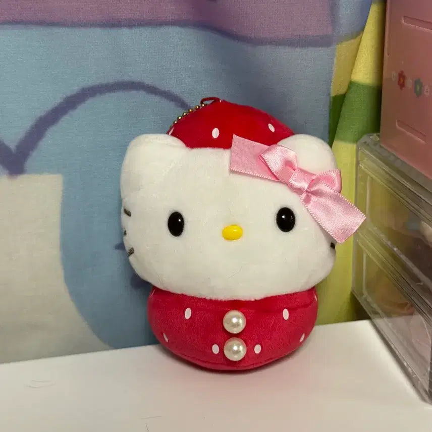 [BUNJANG] Kitty Strawberry Mochi Mascot / 키티 딸기모찌 마스코트