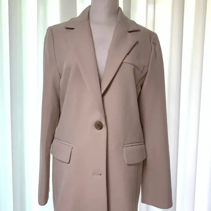 [BUNJANG] LaurenHi Cream Ivory Jacket + A-Line Skirt Setup Set / [착용 1회] 로렌하이 크림 아이보리 자켓+A라인 스커트 셋업 세트