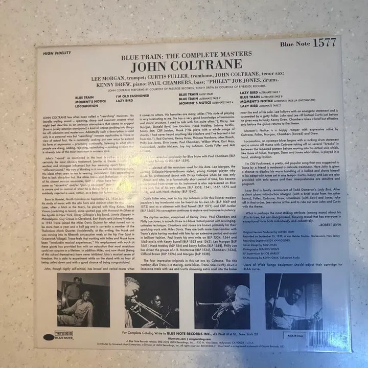 [BUNJANG] John Coltrane Blue Train The Complete Masters 2LP Blue Note Tone Poet Series / 존 콜트레인 Blue Train 2LP(컴플리트 시리즈)