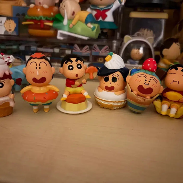 [BUNJANG] Crayon Shin-chan Dessert Figure - Masao &amp; Yoshinaga / 짱구 디저트피규어 유리, 훈이