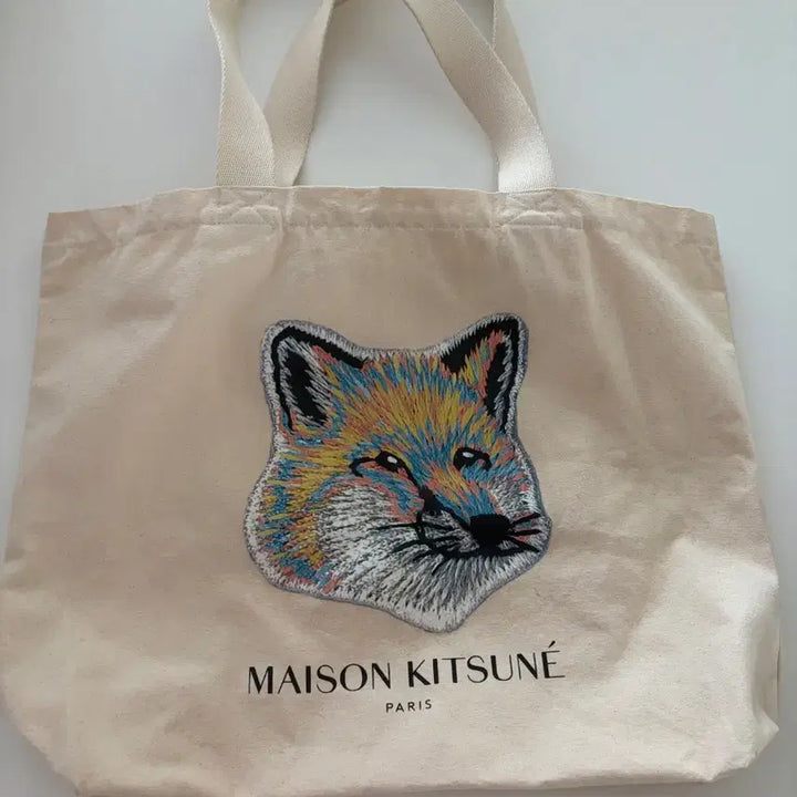 [BUNJANG] Maison Kitsuné Fox Patch Pastel Eco Bag / 메종키츠네 폭스 파스텔 에코백