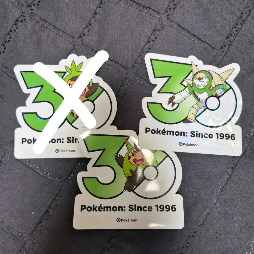 [BUNJANG] Pokemon 30th Anniversary Sticker Set - Doduchu, Brigaron / 포켓몬 30주년 기념 스티커 도치보구 브리가론 판매/교환