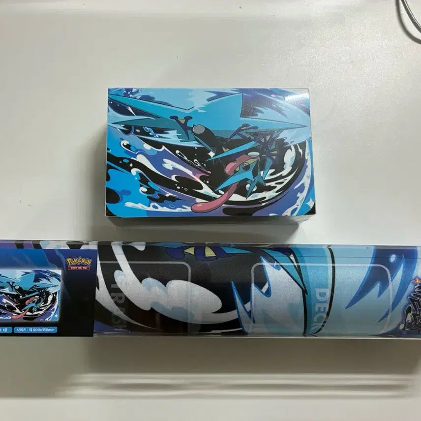 [BUNJANG] Mega Greninja Playmat &amp; Double Deck Case Bundle / 메가개굴닌자 플레이매트 , 더블덱케이스 일괄