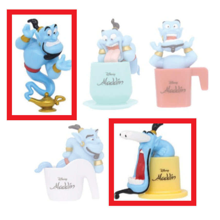 [BUNJANG] Disney Aladdin Genie Funny Stylize Figure Gacha Set / 디즈니 캡슐토이 알라딘 지니 FUNNY Stylize Fig 가챠