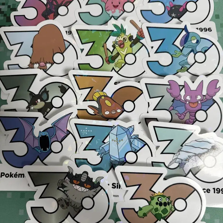 [BUNJANG] Pokemon 30th Anniversary Logo Stickers / 포켓몬 30주년 로고 스티커