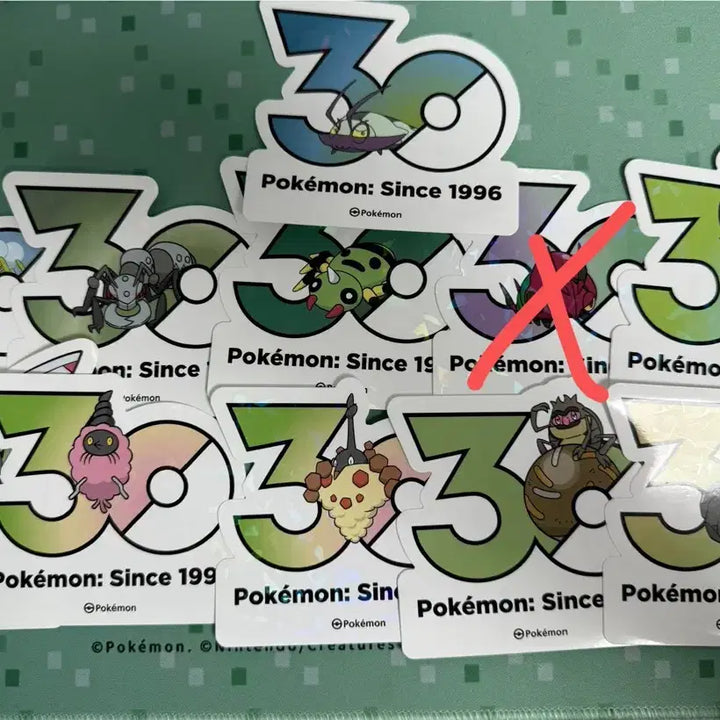 [BUNJANG] Pokemon 30th Anniversary Logo Stickers / 포켓몬 30주년 로고 스티커