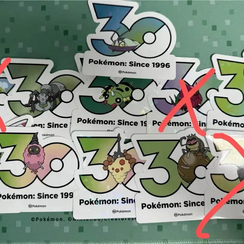 [BUNJANG] Pokemon 30th Anniversary Logo Stickers / 포켓몬 30주년 로고 스티커
