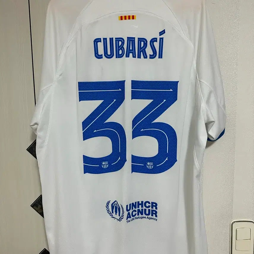 [BUNJANG] Nike 23-24 Barcelona Away Cuadrado Authentic Jersey XL / 나이키 23-24 바르셀로나 어웨이 쿠바르시